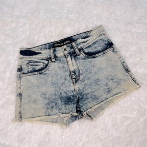 Express Acid Wash High Waisted Shorts Size 4